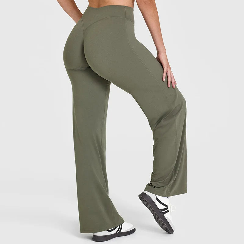 Experience Ultimate Comfort in Our Ultra Soft Mid-Waist Yoga Pants for Women | Perfect for Pilates, Running, and All Sports Activities