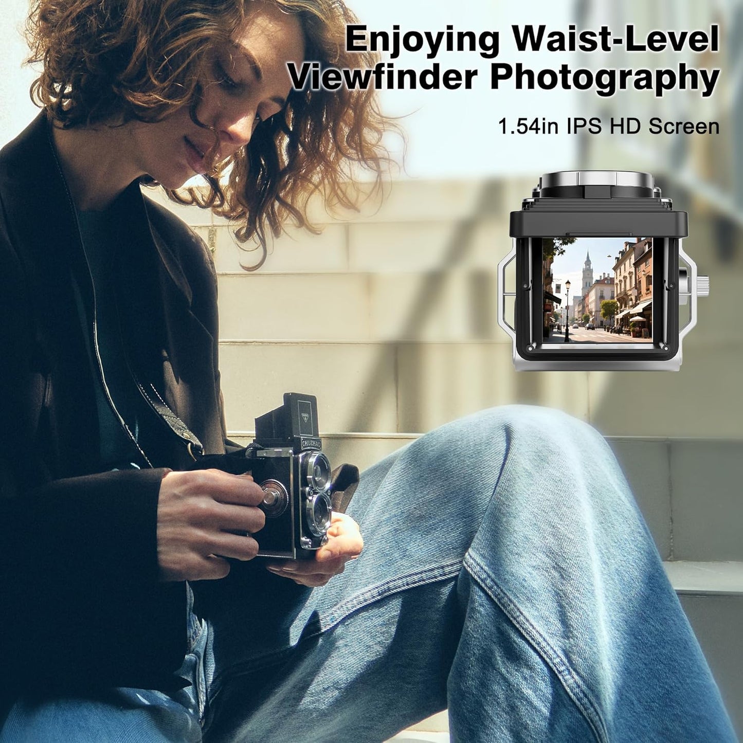 Vintage TLR Mini Retro Digital Camera