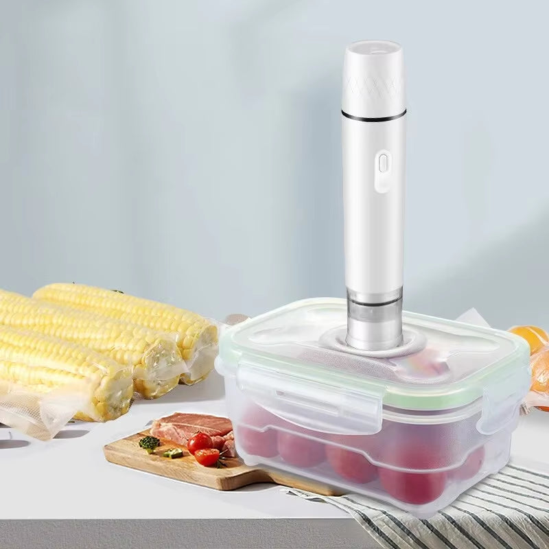 Elevate Your Food Storage with Our Mini Handheld Vacuum Sealer – Compact, Portable, and USB Rechargeable!