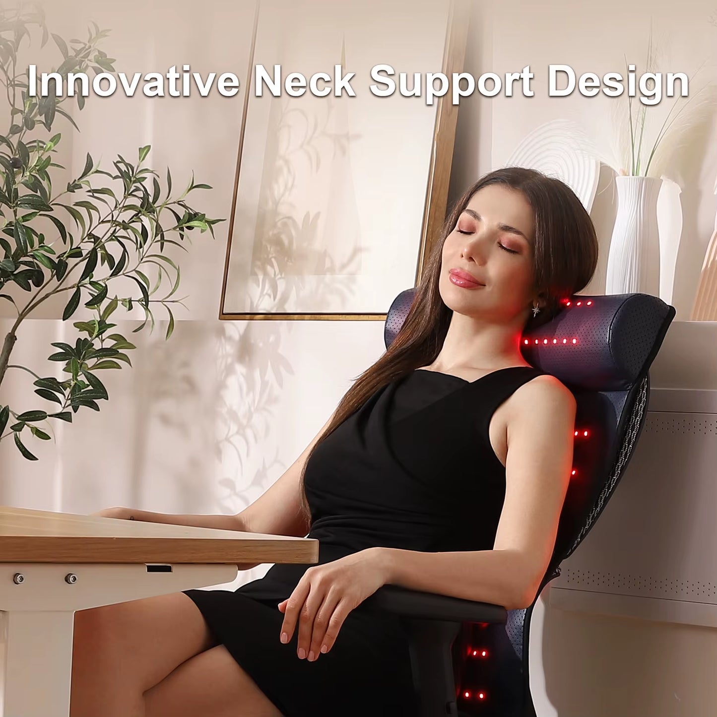 Revolutionary Red Light Therapy Massage Mat – Experience Ultimate Neck and Back Pain Relief with Far Infrared Heat for Home and Spa Spa Relaxation