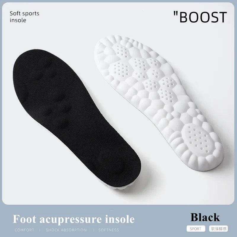 Experience Ultimate Comfort with 4D Sports Insoles – Ultra-Soft, Antibacterial, and Shock-Absorbing Arch Support!