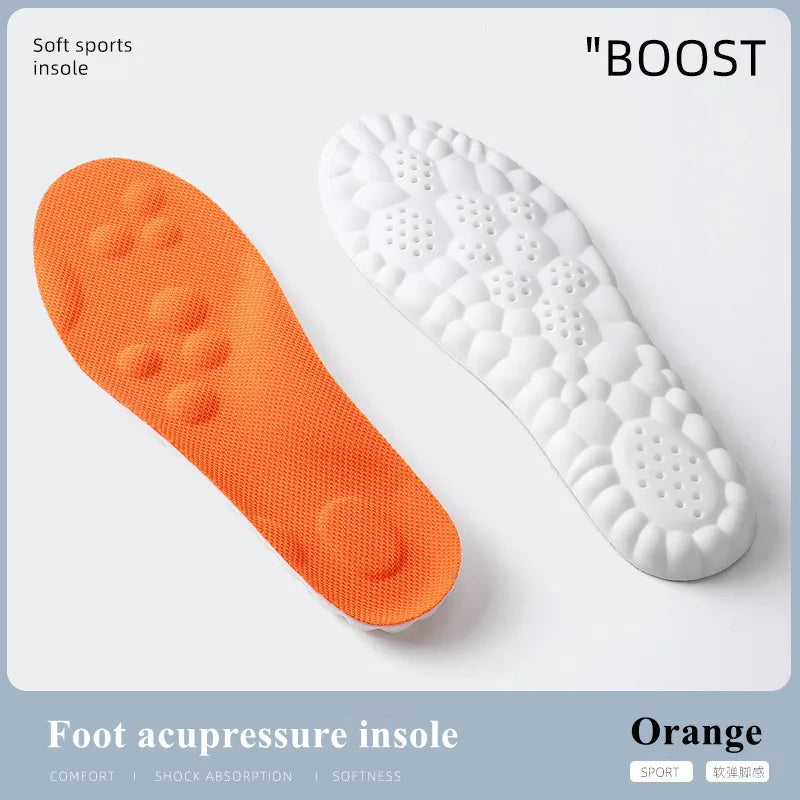 Experience Ultimate Comfort with 4D Sports Insoles – Ultra-Soft, Antibacterial, and Shock-Absorbing Arch Support!