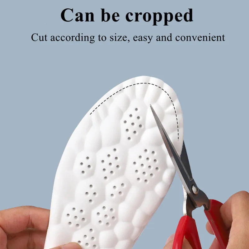 Experience Ultimate Comfort with 4D Sports Insoles – Ultra-Soft, Antibacterial, and Shock-Absorbing Arch Support!