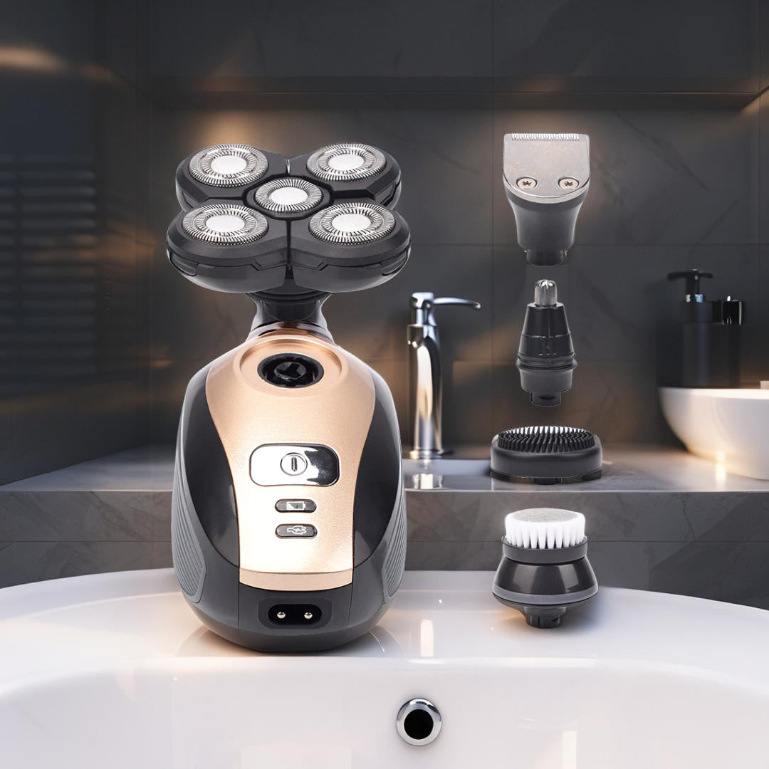 PureTrim 5-in-1 Electric Shaver for Head, Face, Beard & Body
