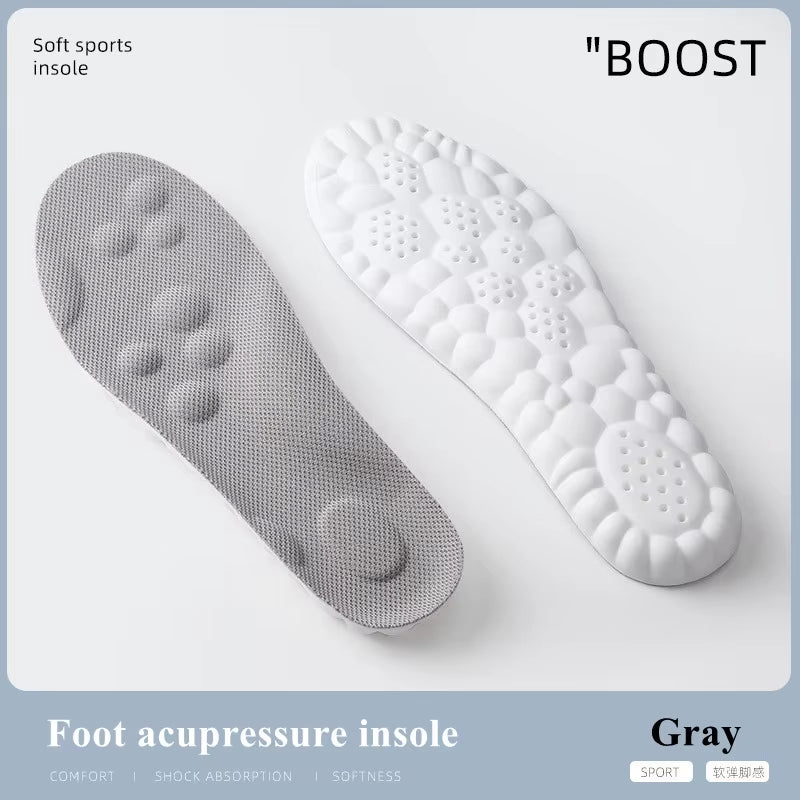 Experience Ultimate Comfort with 4D Sports Insoles – Ultra-Soft, Antibacterial, and Shock-Absorbing Arch Support!