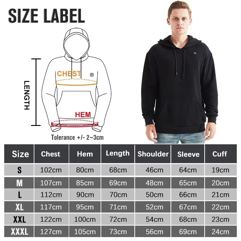 USB Heating Women's Hoodie - Vintage Gothic Long Sleeve Streetwear for Comfort and Style
