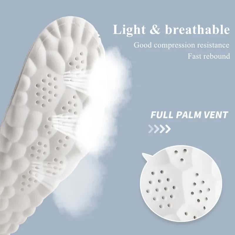 Experience Ultimate Comfort with 4D Sports Insoles – Ultra-Soft, Antibacterial, and Shock-Absorbing Arch Support!