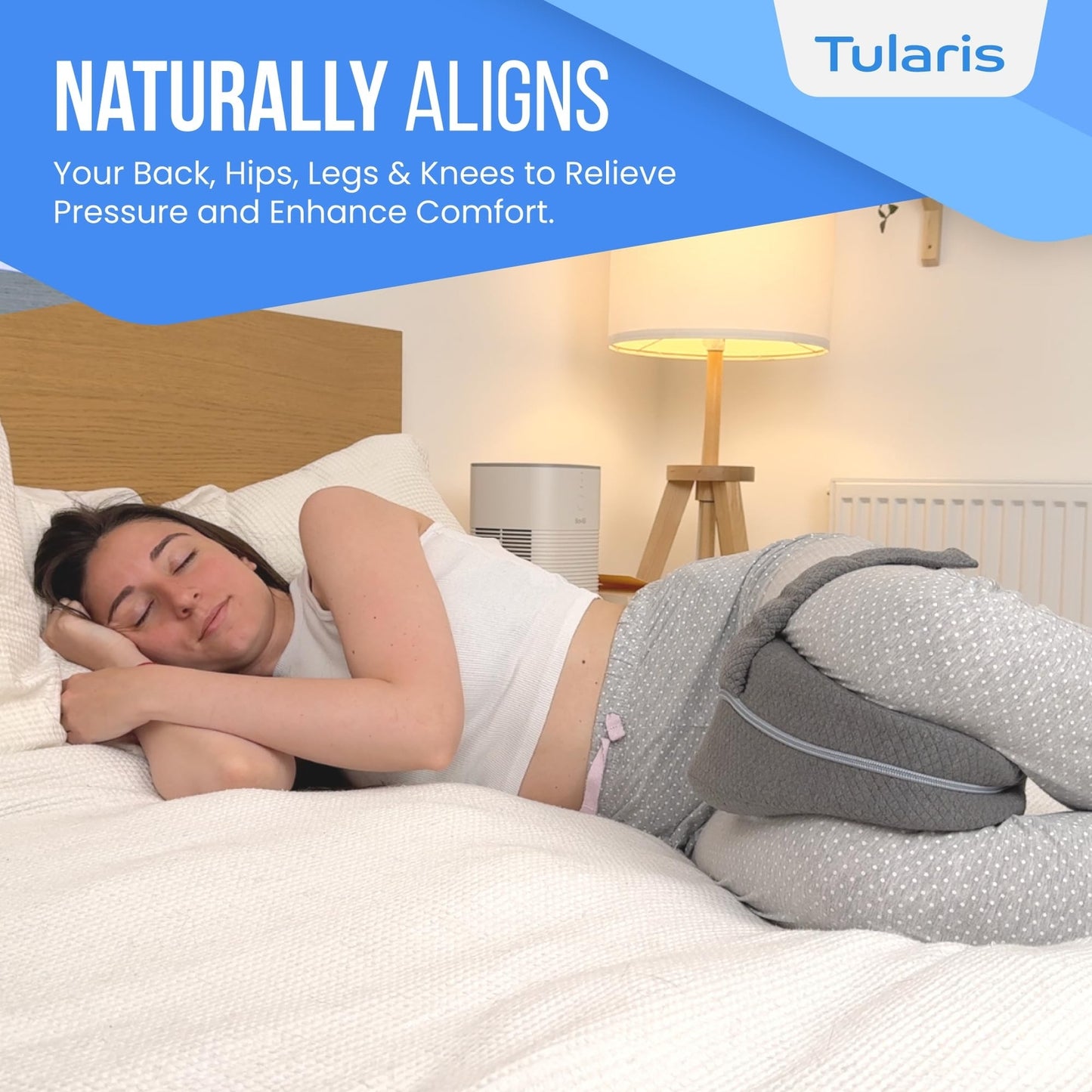 Knee Pillow for Side Sleepers Hip Pain - between Leg Pillow for Side Sleeping...