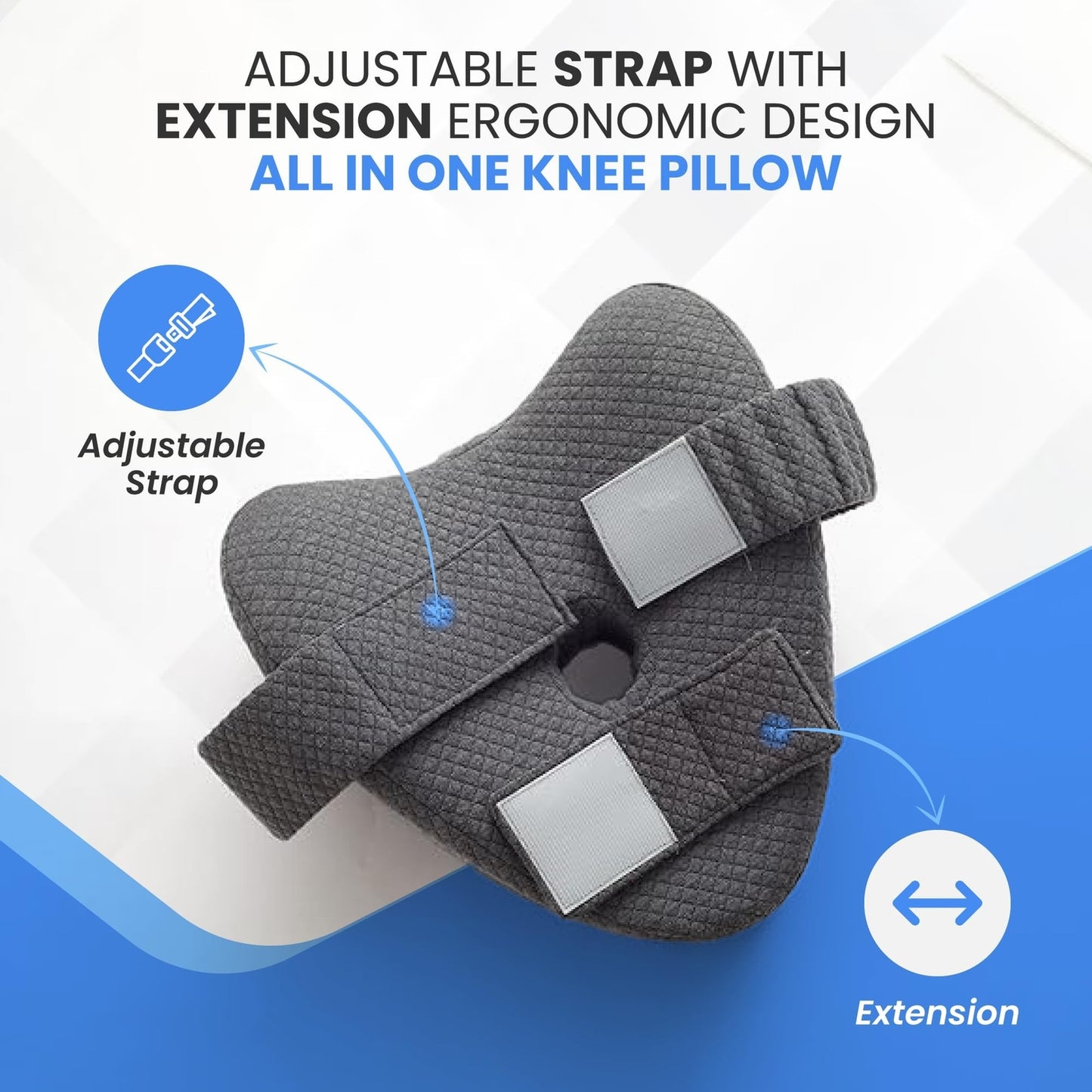 Knee Pillow for Side Sleepers Hip Pain - between Leg Pillow for Side Sleeping...