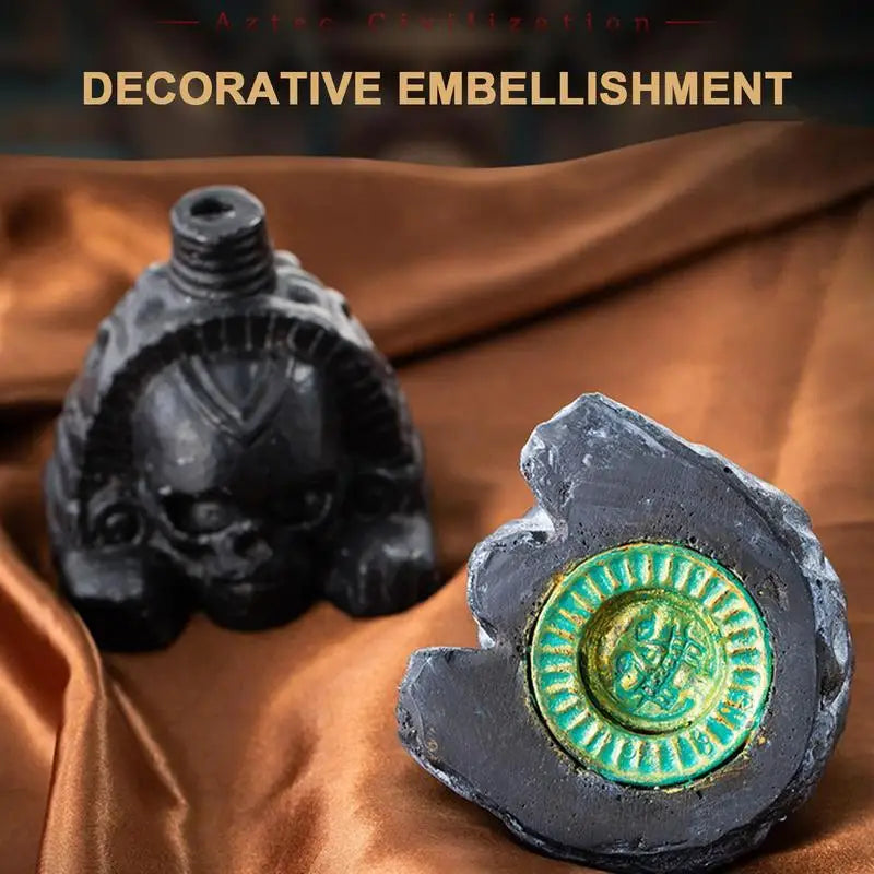 Authentic Aztec Skull Head Whistle - Experience Realistic Human Screams with this Unique Death Whistle Toy