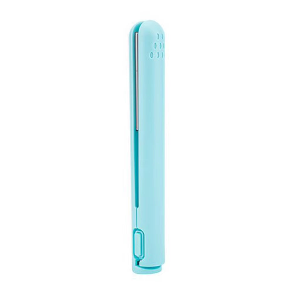 Travel-Ready Dual-Use USB Mini Hair Straightener Brush - Curl and Style Your Bangs Effortlessly!