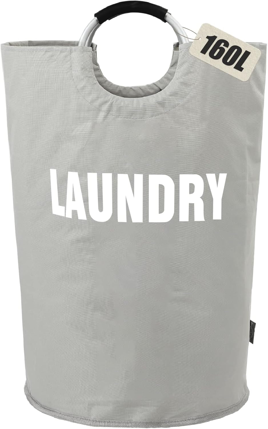 90L Sleek Collapsible Laundry Basket - Tall Freestanding Hamper, Space-Saving Foldable Washing Bin