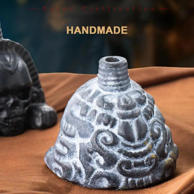 Authentic Aztec Skull Head Whistle - Experience Realistic Human Screams with this Unique Death Whistle Toy
