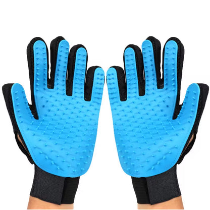 Silicone Pet Bath & Grooming Glove – Soft Rubber Brush for Shedding, Massaging & Cleaning Dogs & Cats