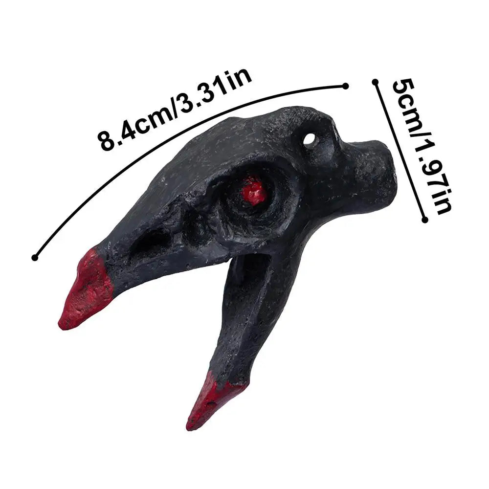 Authentic Aztec Skull Head Whistle - Experience Realistic Human Screams with this Unique Death Whistle Toy