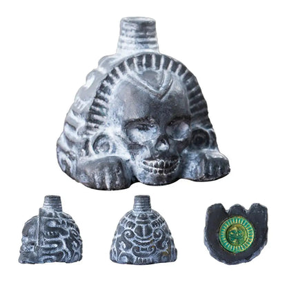 Authentic Aztec Skull Head Whistle - Experience Realistic Human Screams with this Unique Death Whistle Toy