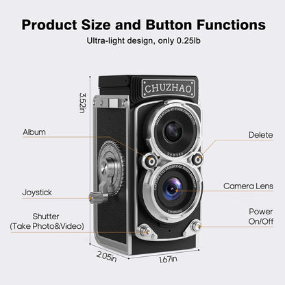 Vintage TLR Mini Retro Digital Camera