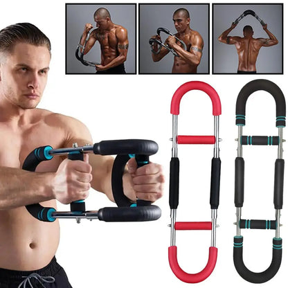 Unleash Your Upper Body Power with the Adjustable U Shaped Arm Strength Trainer - The Ultimate Home Fitness Equipment for Chest and Wrist Training!