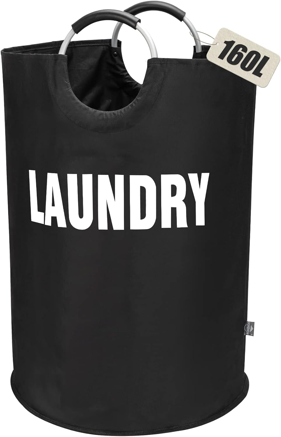 90L Sleek Collapsible Laundry Basket - Tall Freestanding Hamper, Space-Saving Foldable Washing Bin