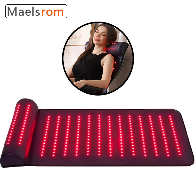 Revolutionary Red Light Therapy Massage Mat – Experience Ultimate Neck and Back Pain Relief with Far Infrared Heat for Home and Spa Spa Relaxation