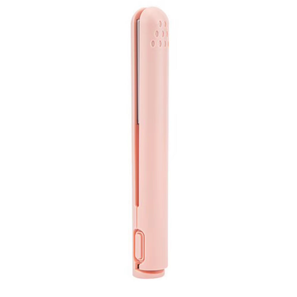 Travel-Ready Dual-Use USB Mini Hair Straightener Brush - Curl and Style Your Bangs Effortlessly!