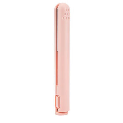 Travel-Ready Dual-Use USB Mini Hair Straightener Brush - Curl and Style Your Bangs Effortlessly!