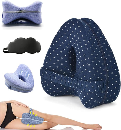 OrthoSleep Memory Foam Leg Pillow for Sciatica & Hip Pain Relief