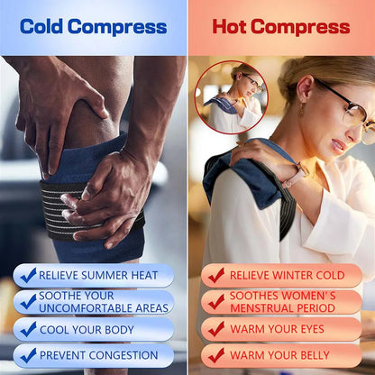 Ultimate Reusable Gel Ice Pack - Portable Hot & Cold Therapy Bag for Pain Relief on the Go