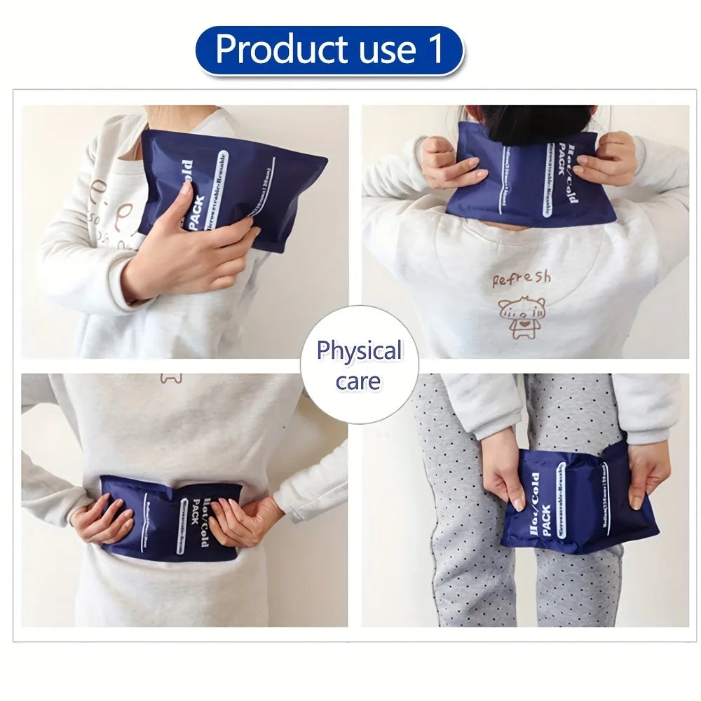Ultimate Reusable Gel Ice Pack - Portable Hot & Cold Therapy Bag for Pain Relief on the Go