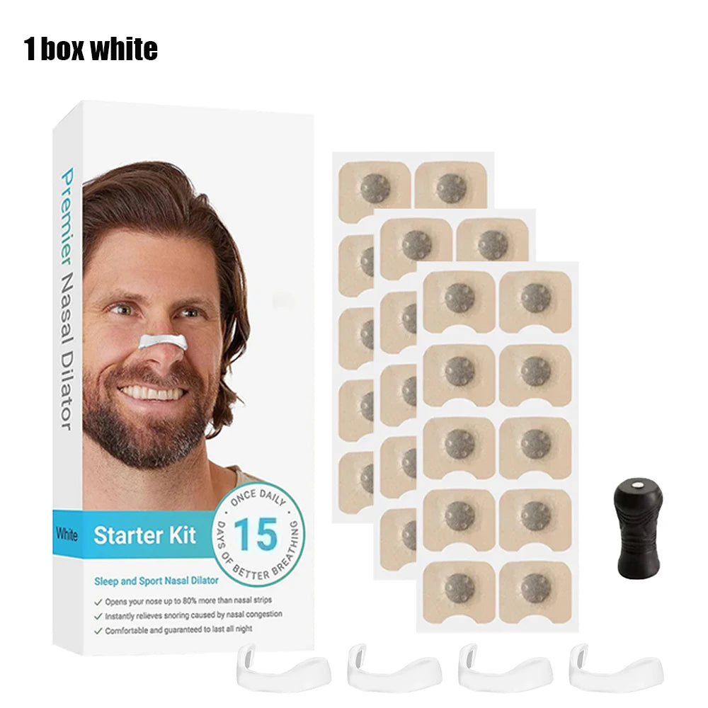BreatheEasy Magnetic Nasal Strip Kit - Enhance Your Breathing, Eliminate Snoring, and Enjoy Restful Sleep with Skin-Safe Comfort