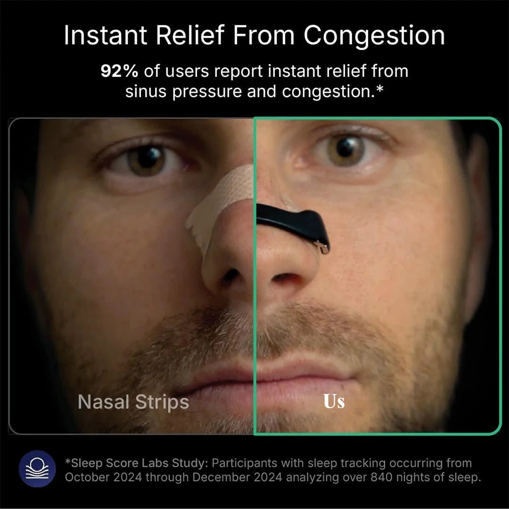 BreatheEasy Magnetic Nasal Strip Kit - Enhance Your Breathing, Eliminate Snoring, and Enjoy Restful Sleep with Skin-Safe Comfort
