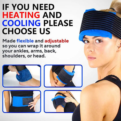 Ultimate Reusable Gel Ice Pack - Portable Hot & Cold Therapy Bag for Pain Relief on the Go