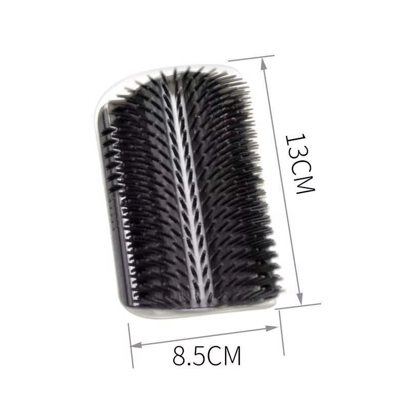 Corner Cat Grooming Brush with Catnip – Self-Massager & Hair Remover for Wall or Table Corners