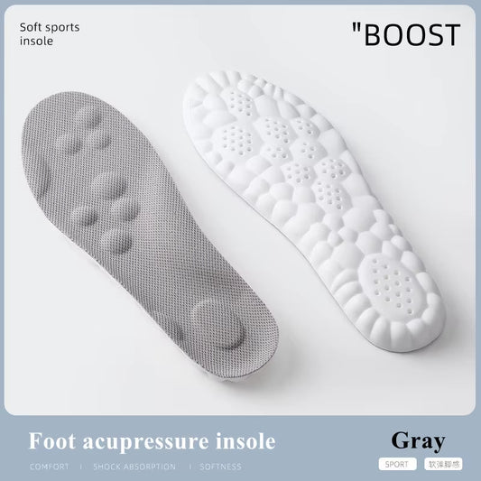 Experience Ultimate Comfort with 4D Sports Insoles – Ultra-Soft, Antibacterial, and Shock-Absorbing Arch Support!