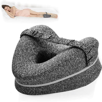 OrthoSleep Memory Foam Leg Pillow for Sciatica & Hip Pain Relief