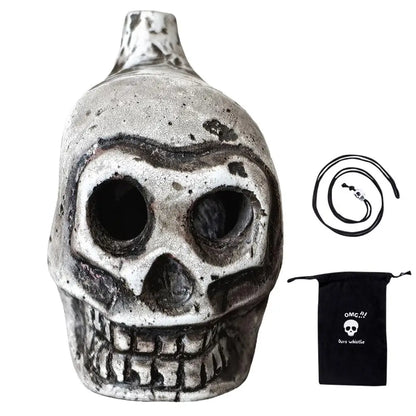 Authentic Aztec Skull Head Whistle - Experience Realistic Human Screams with this Unique Death Whistle Toy